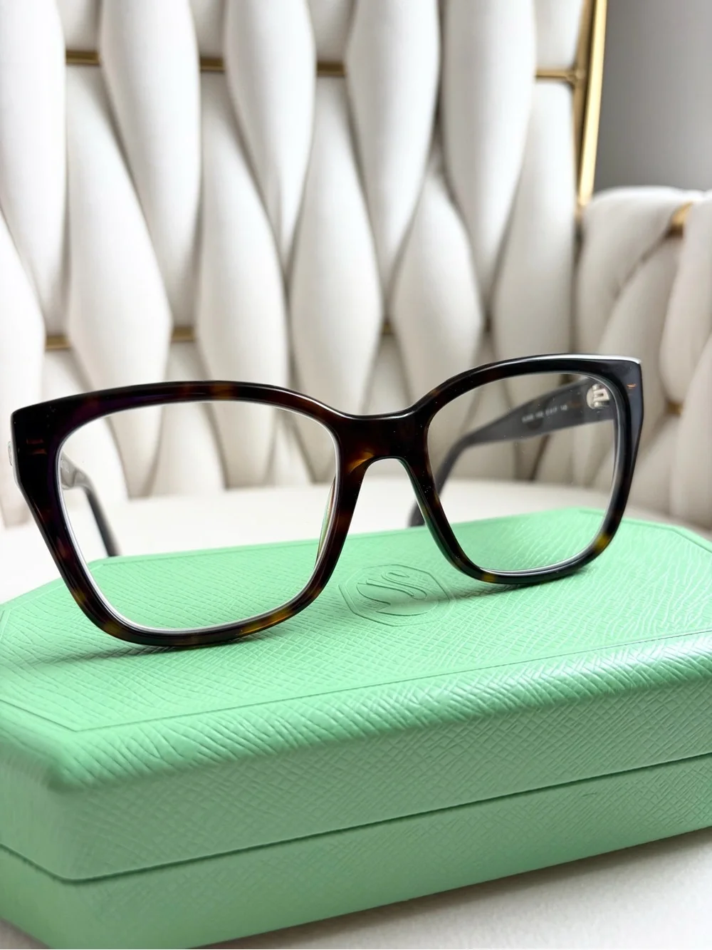 Swarovski Tortoiseshell Cat-Eye Frames with Crystal Accent
